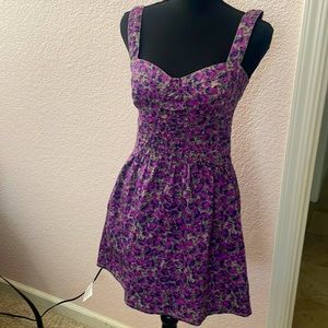 Free people, floral, purple dress